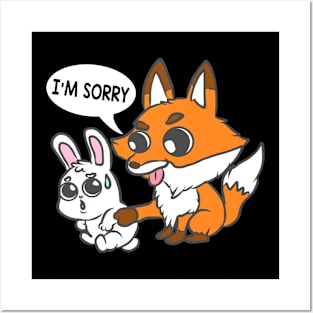 Funny Humor Sorry I'm Sorry Animals Funny Posters and Art
